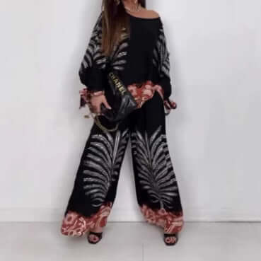 Floral-print Leisure Suit - All you Need