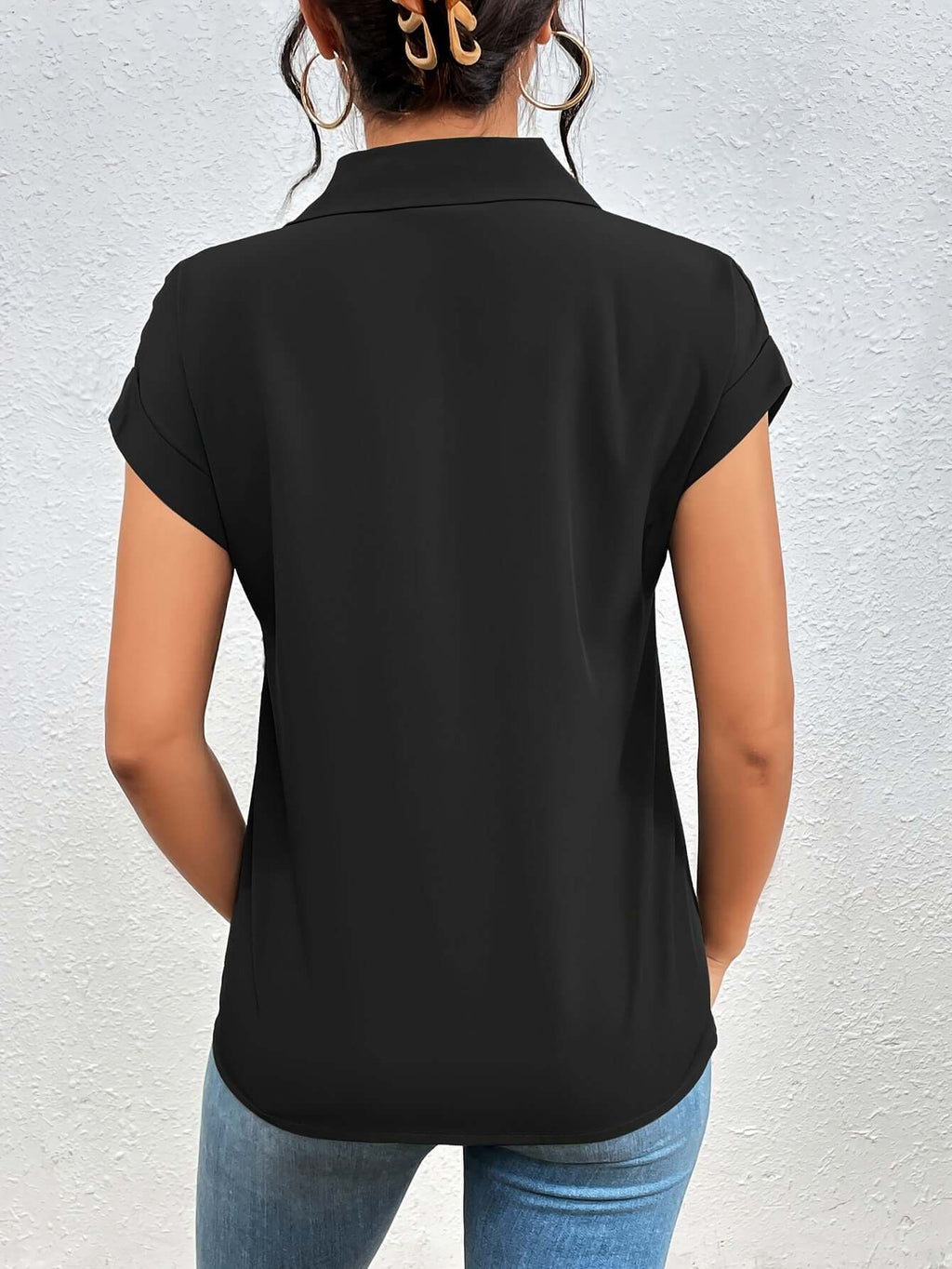 Elegant Lapel Shirt | Women's Button-Up | All you Need - All you Need