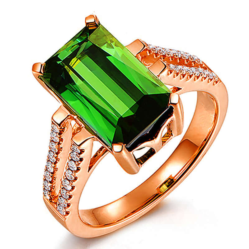 Geometric Open Ring | Diamond-Encrusted | All you Need - All you Need