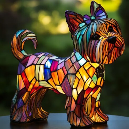 Dog Lamp Resin Decoration – Cute Handcrafted Pet Night Light for Home Decor - All you Need