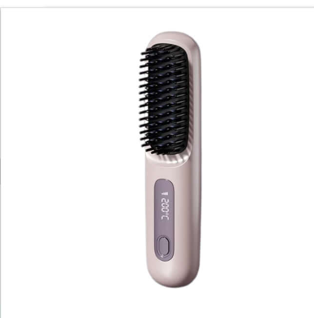 Cordless Hair Straightener Brush – 2-in-1 Wireless Straightening & Styling Comb - All you Need