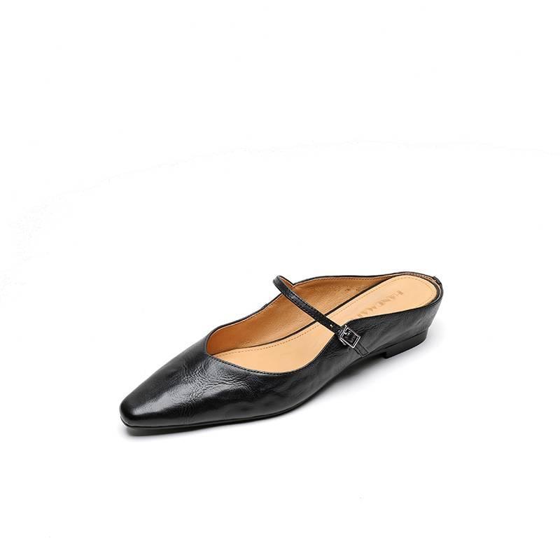 Women's Korean-Style Leather Wedge Sandals | All you Need - All you Need