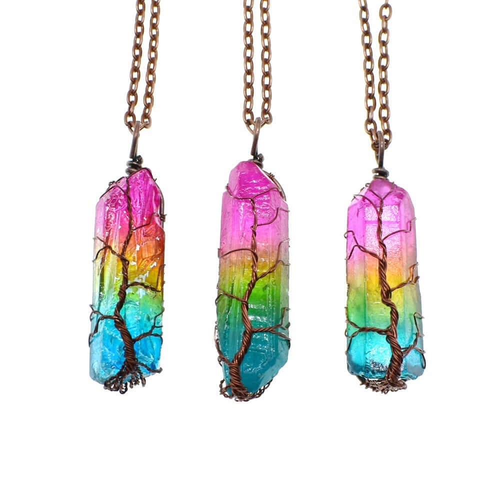 Tree of Life Crystal Necklace – Spiritual & Elegant - All you Need