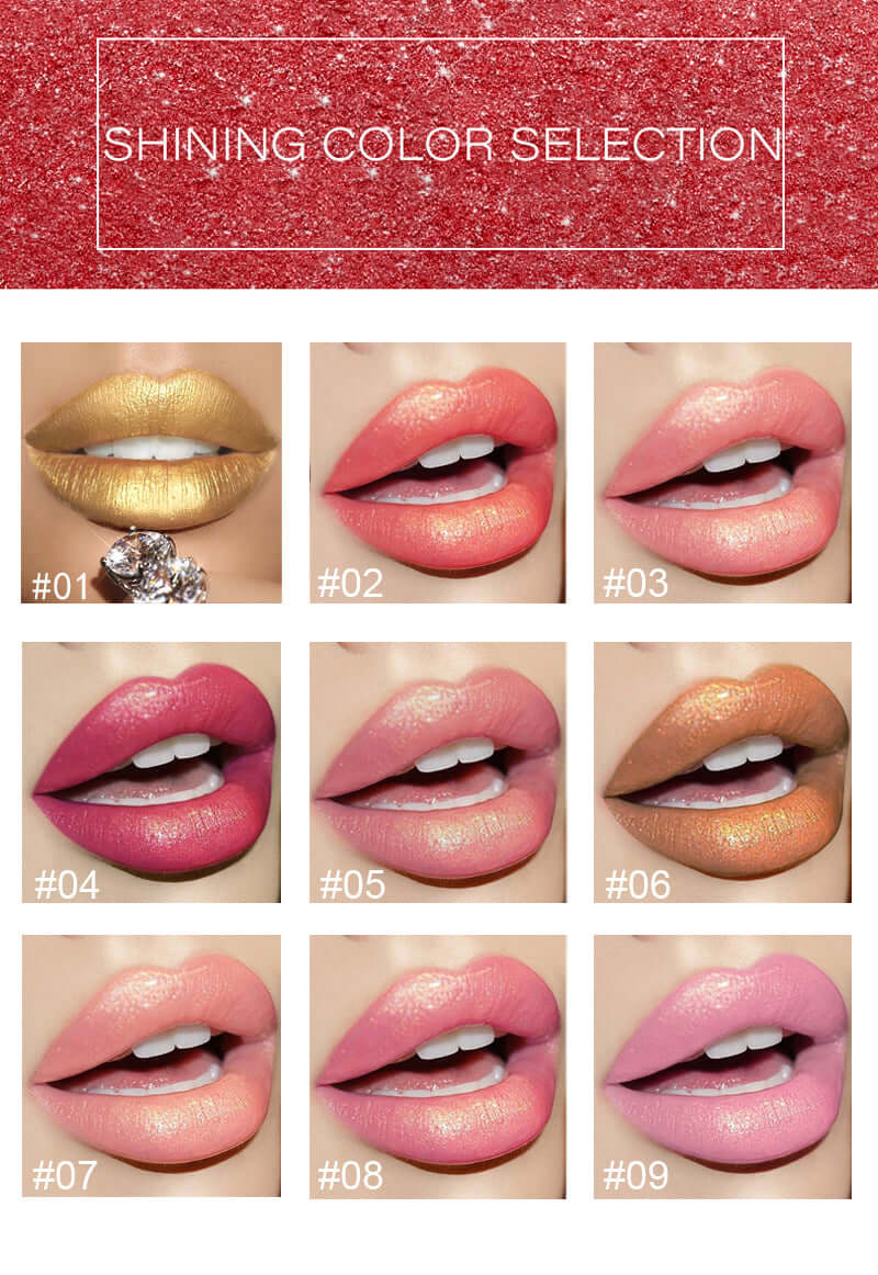 Shiny Metallic Lipstick | Long-Lasting Gilt Finish | All you Need - All you Need