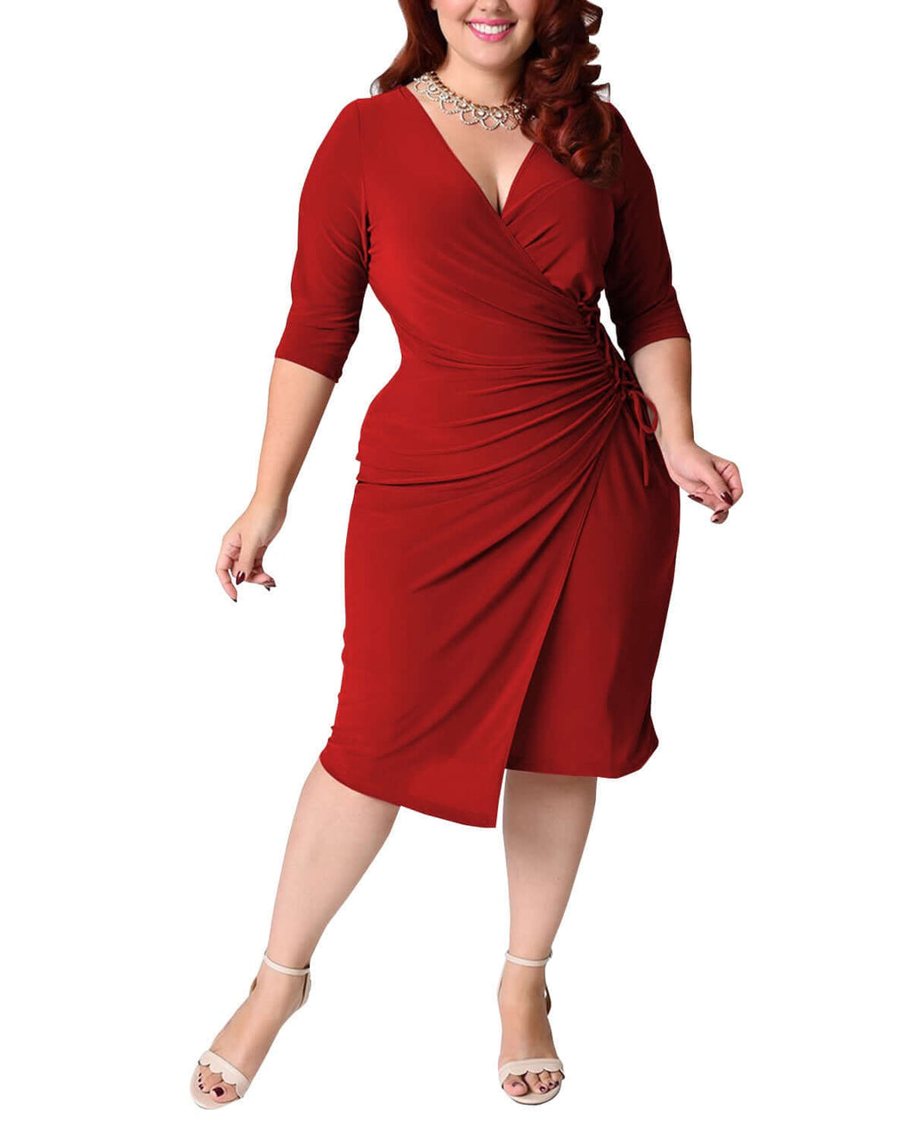 V Sexy Elegant Plus Size Dress - All you Need
