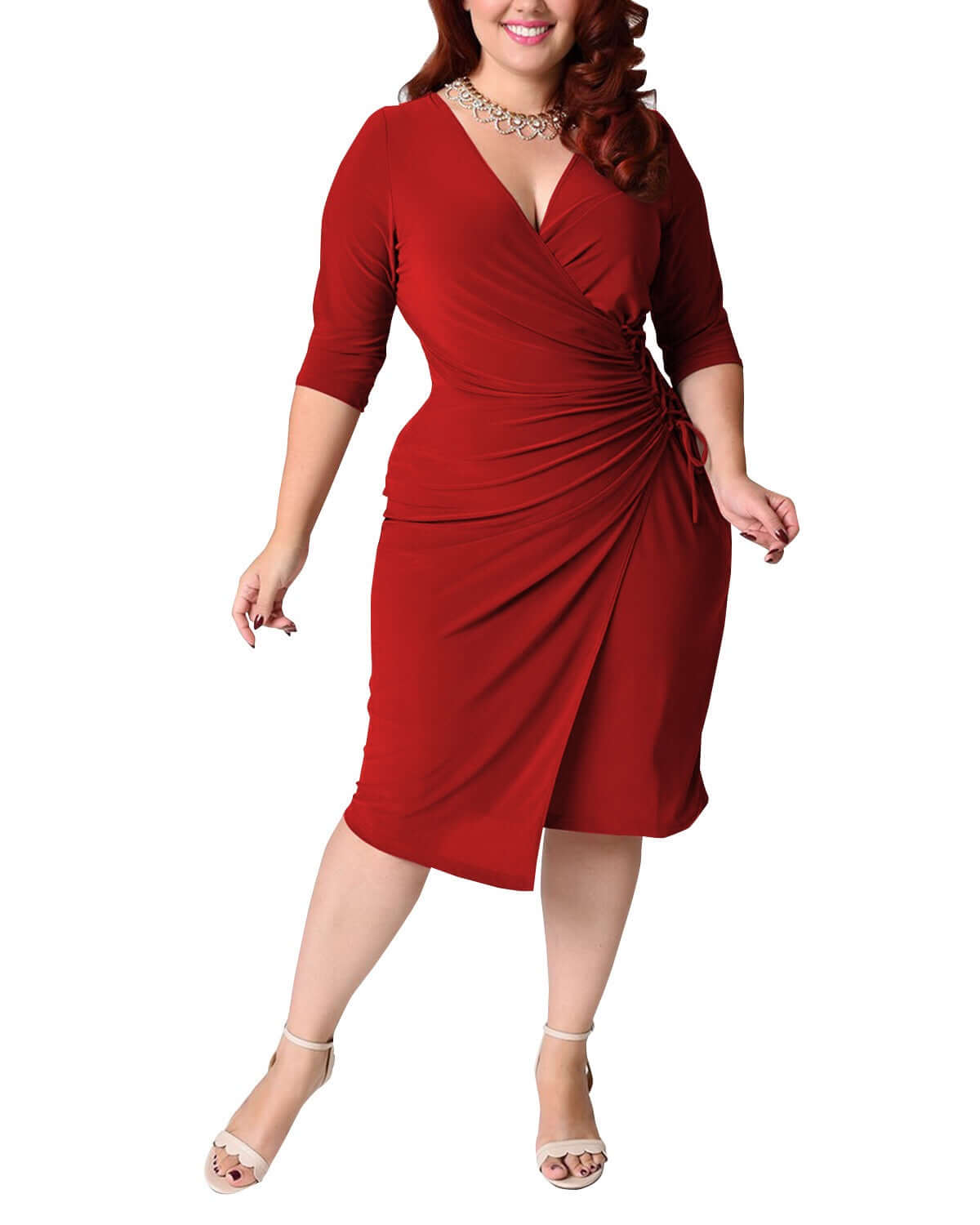 V Sexy Elegant Plus Size Dress - All you Need