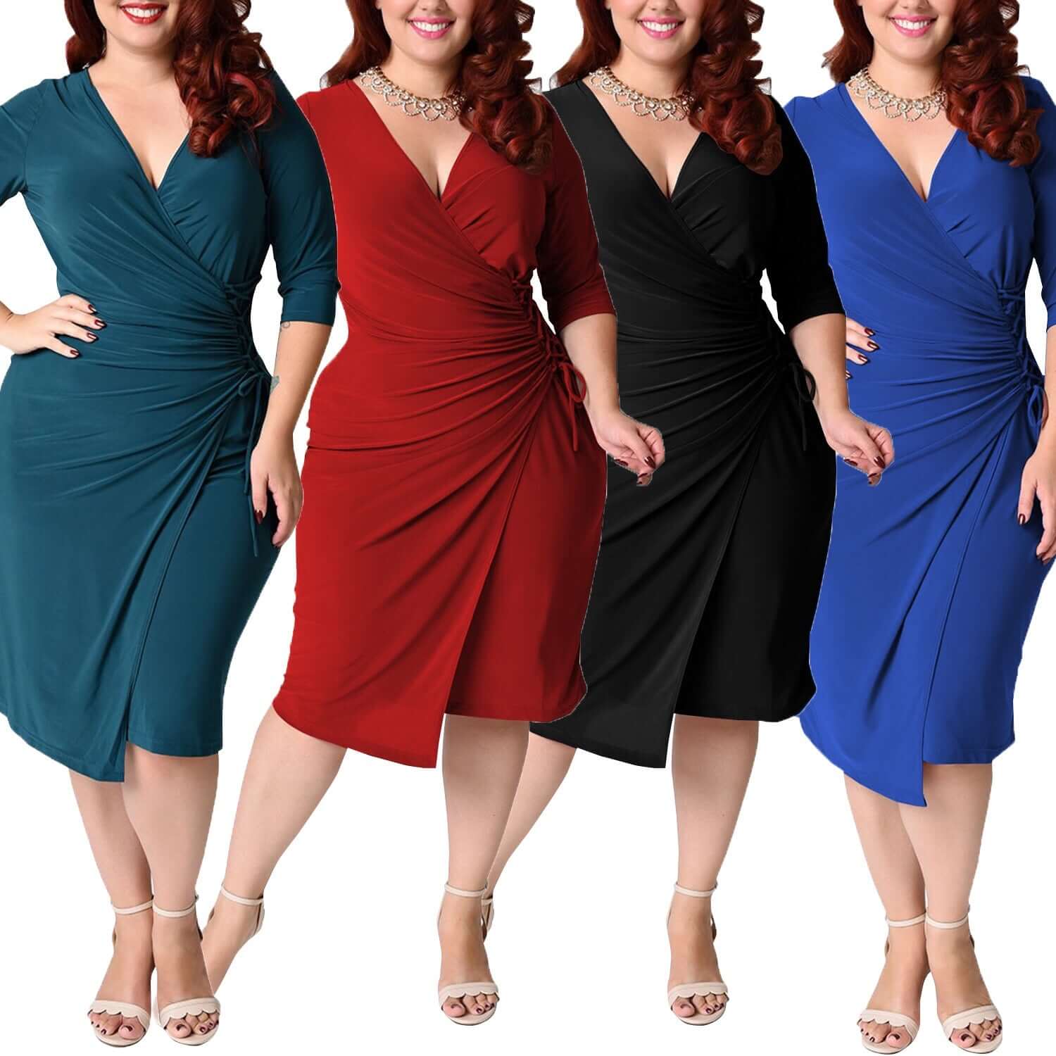 V Sexy Elegant Plus Size Dress - All you Need
