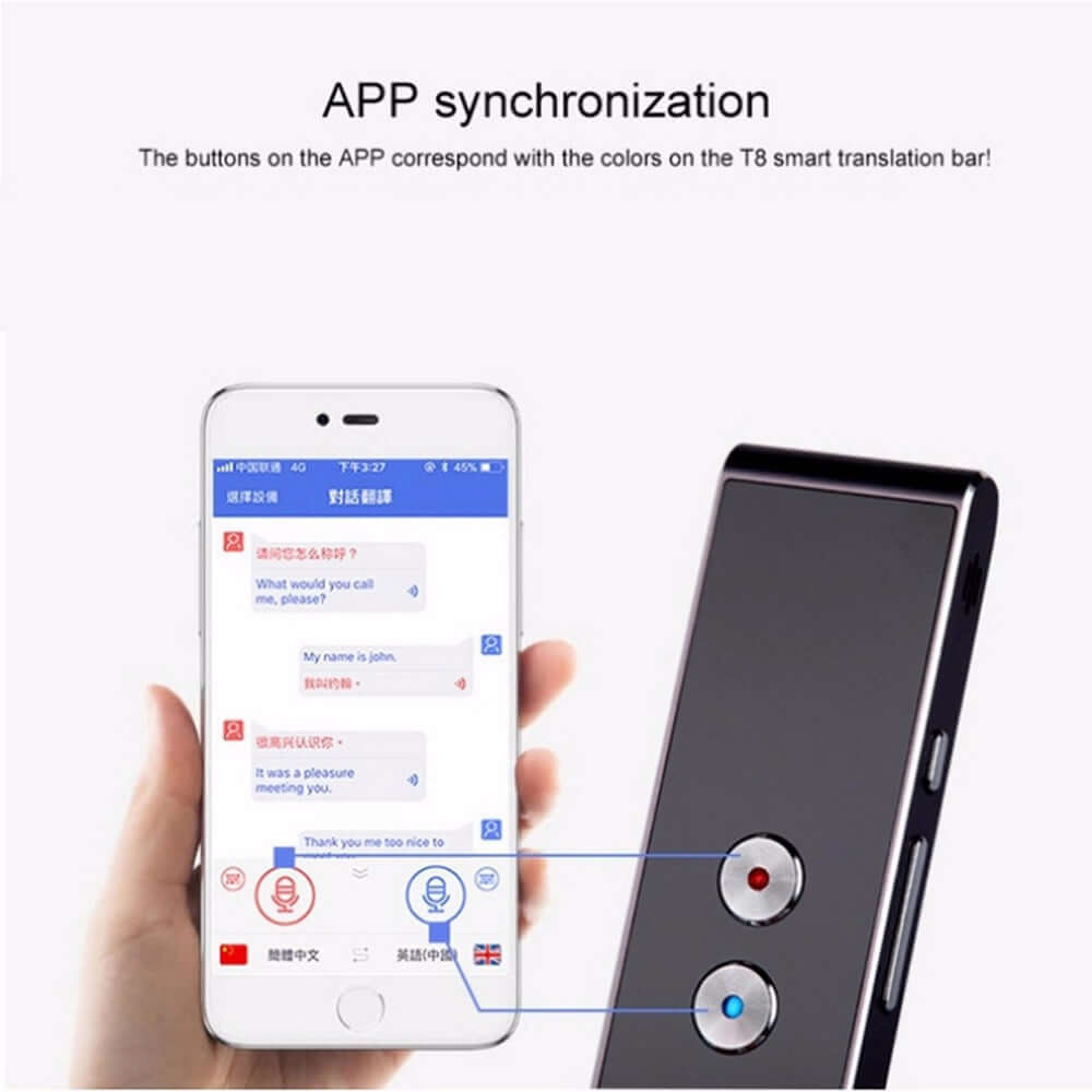 Bluetooth Voice Translator Stick – Real-Time Two-Way Translation in 40+ Languages