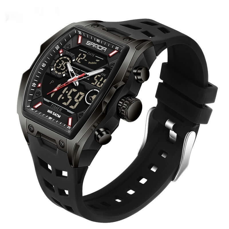 Multifunctional Cask-Shaped Electronic Watch – Unisex in 8 Colour Options - All you Need