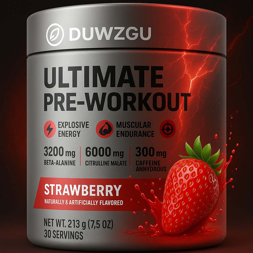 Ultimate pre-workout supplement with explosive energy and endurance, featuring 300 mg caffeine anhydrous.