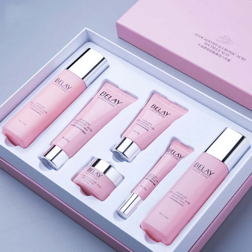 6-Piece Pomegranate Hyaluronic Acid Skincare Set - All you Need