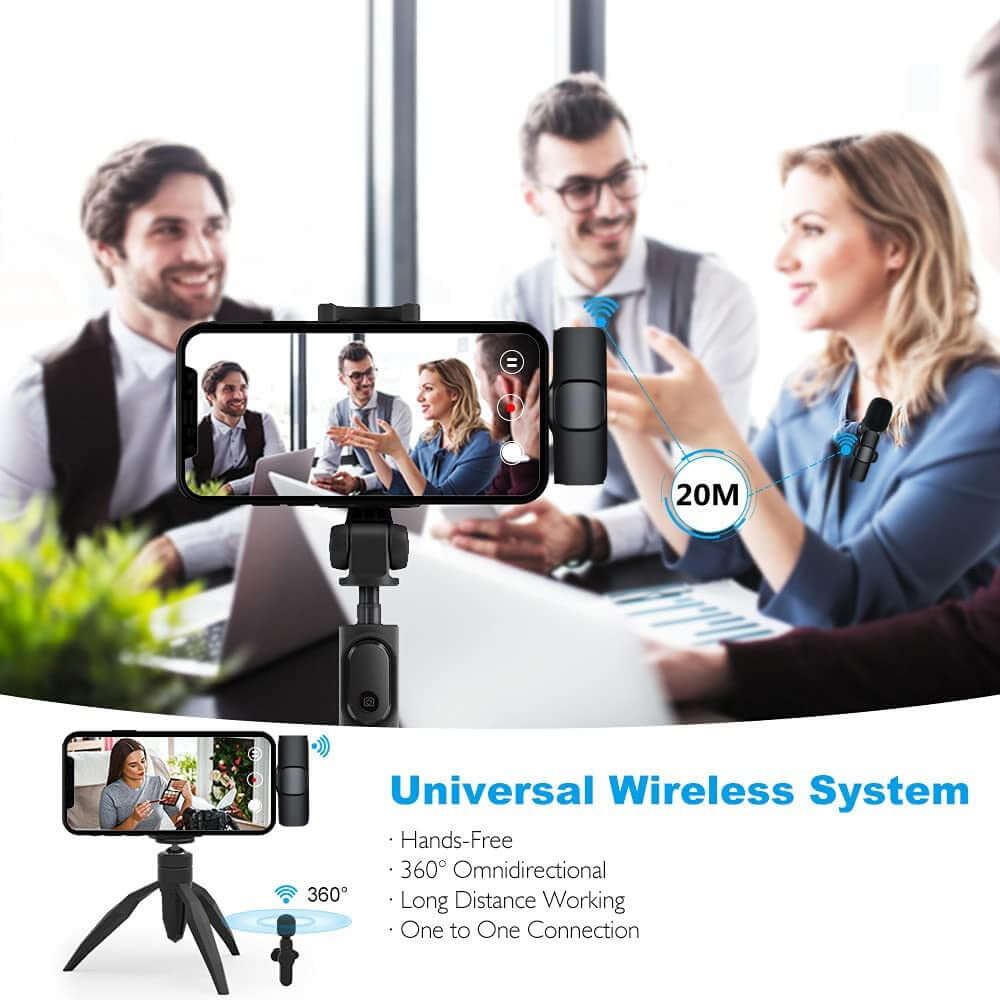 Wireless Clip-On Microphone with Noise Reduction | All you Need - All you Need