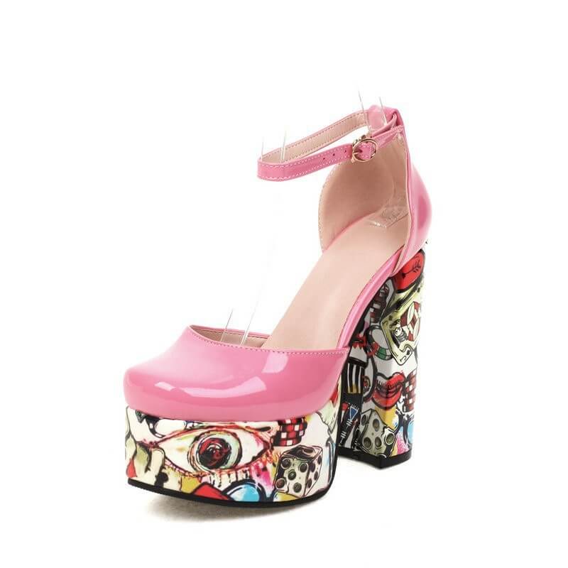 Ultra High Chunky Heel Shoes | 5 Colours | All you Need - All you Need