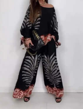 Floral-print Leisure Suit - All you Need