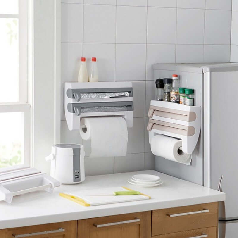 Wall-Mounted Kitchen Roll Holder | 4-in-1 | All you Need - All you Need