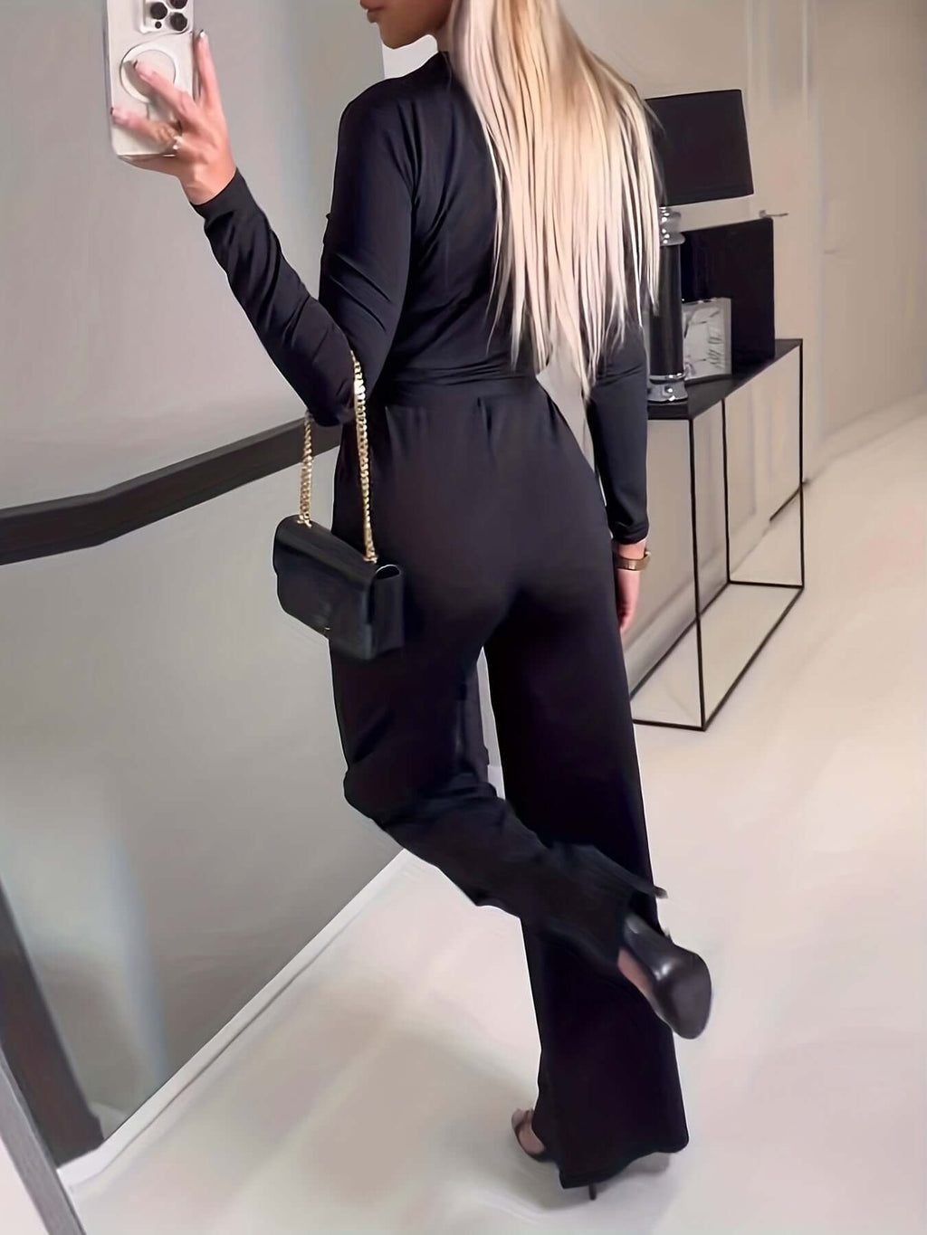 Wide Leg Belted Jumpsuit - All you Need