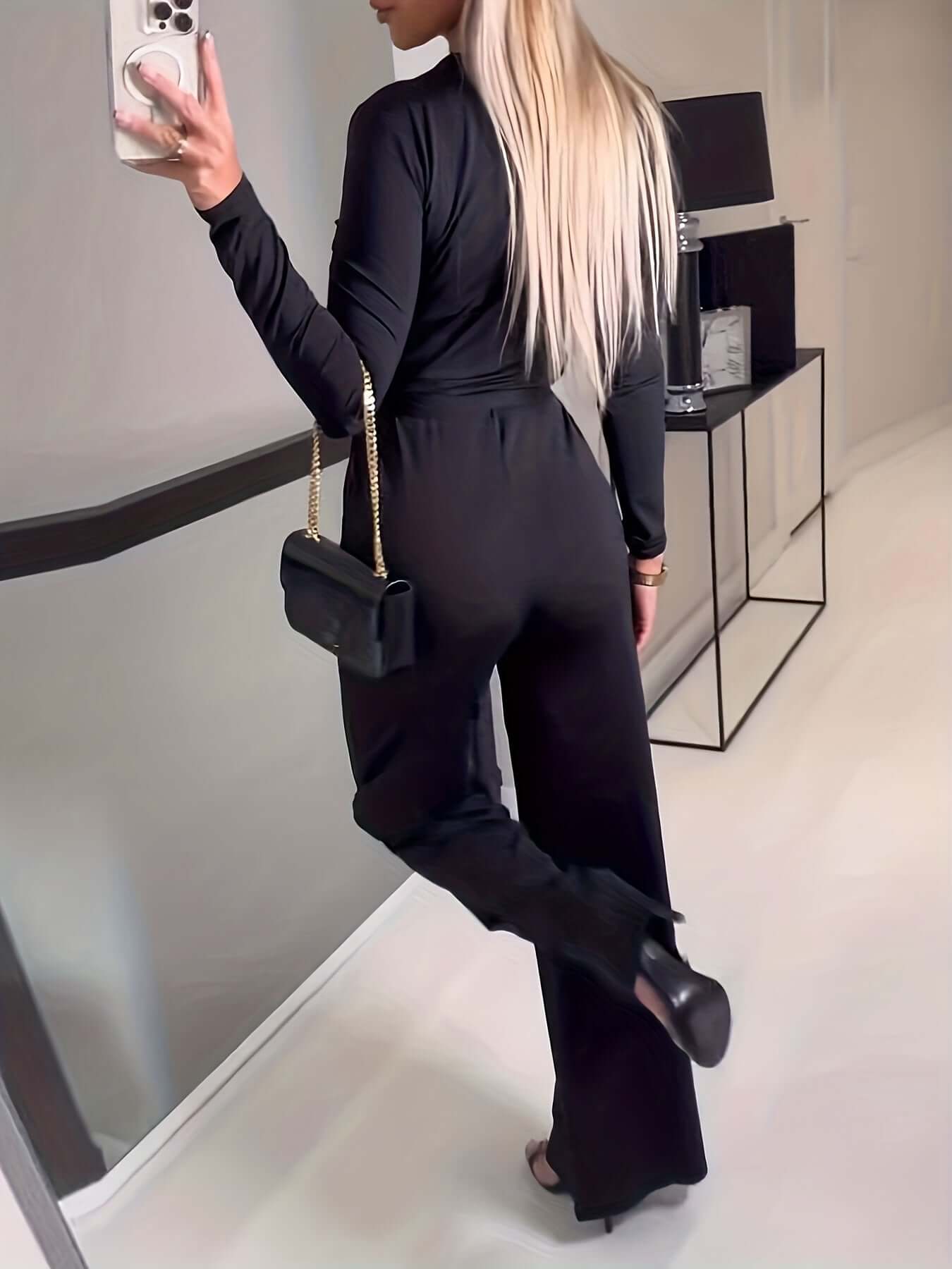 Wide Leg Belted Jumpsuit - All you Need