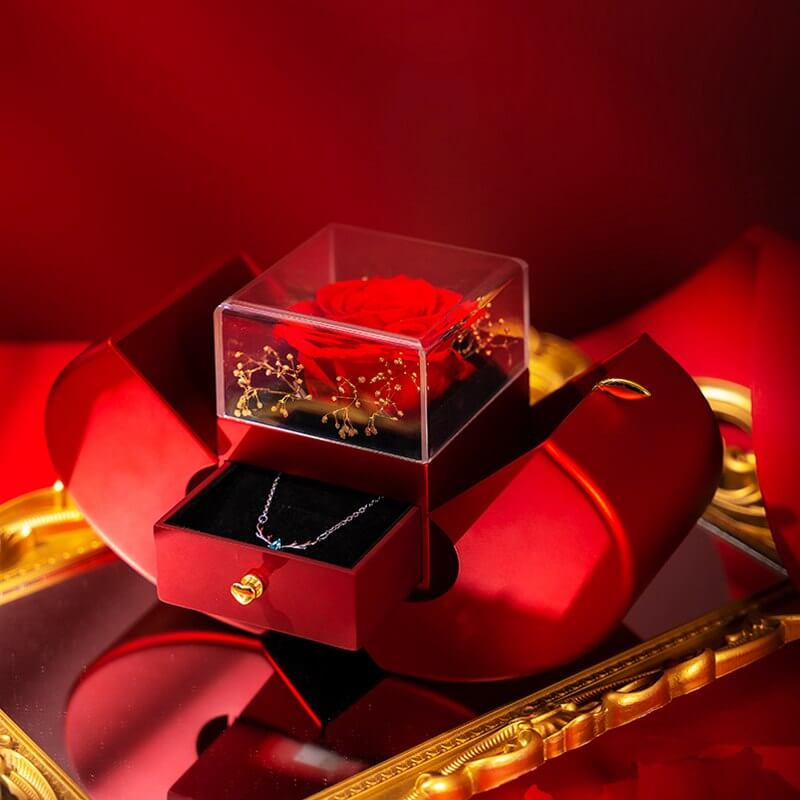 Handmade Rose Jewelry Box – Copper & Soap Flower Fruit-Shaped Gift Box - All you Need
