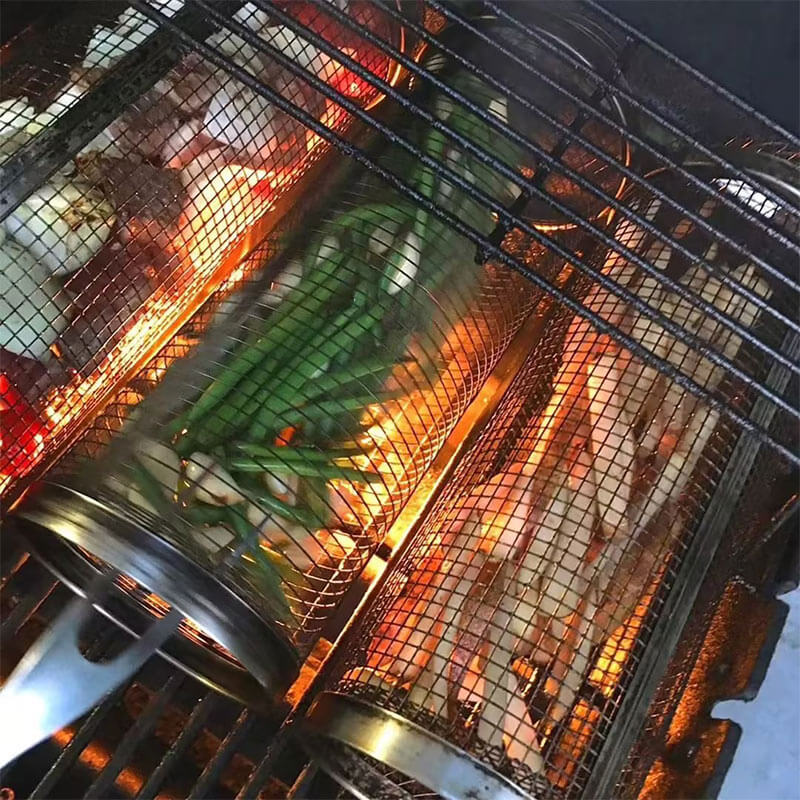 Stainless Steel Grill Basket | BBQ Rotisserie | All you Need - All you Need