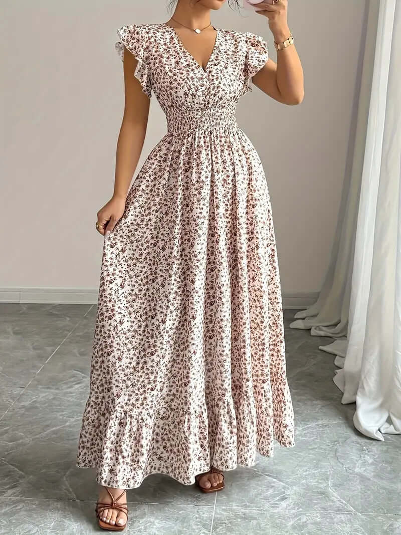Women's Floral Summer Dress | Ruffle Sleeve | All you Need - All you Need