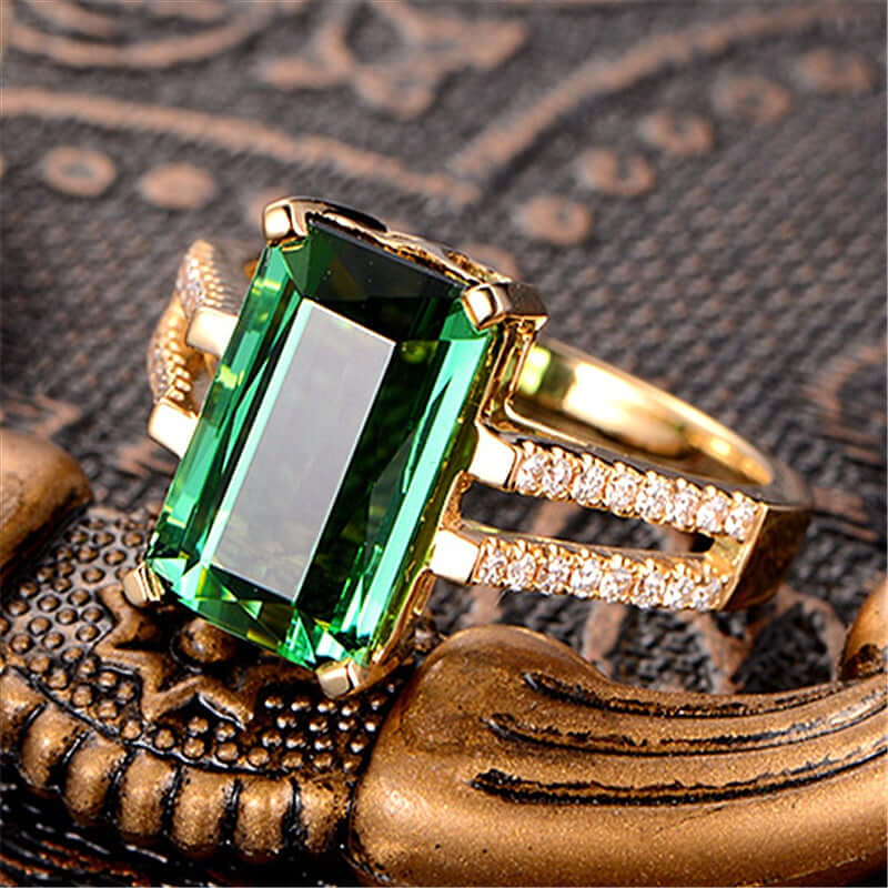 Geometric Open Ring | Diamond-Encrusted | All you Need - All you Need