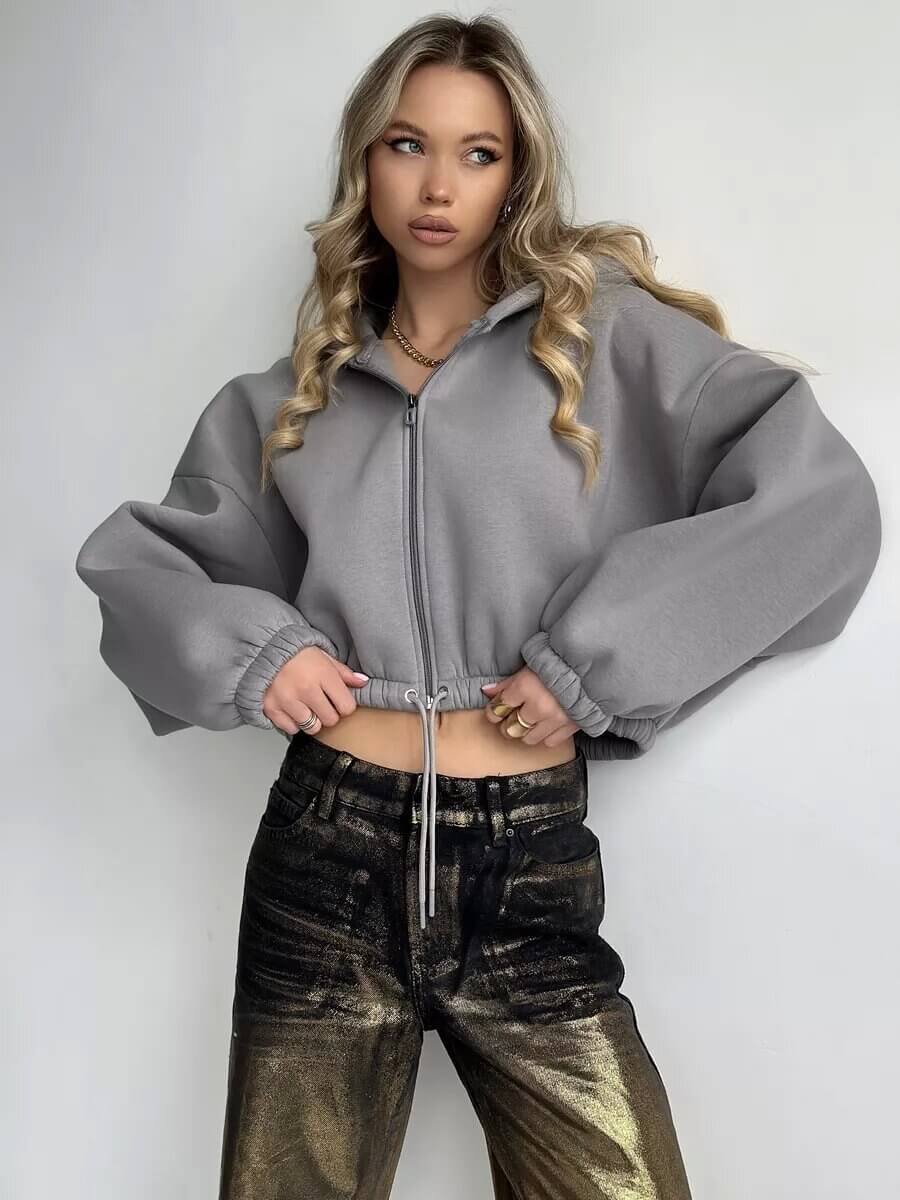 Cropped Fitted Hoodie | Women's Streetwear | All you Need - All you Need