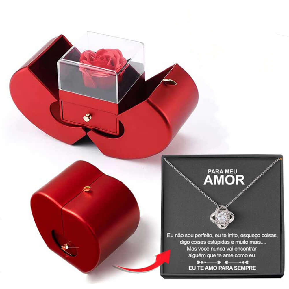 Handmade Rose Jewelry Box – Copper & Soap Flower Fruit-Shaped Gift Box - All you Need