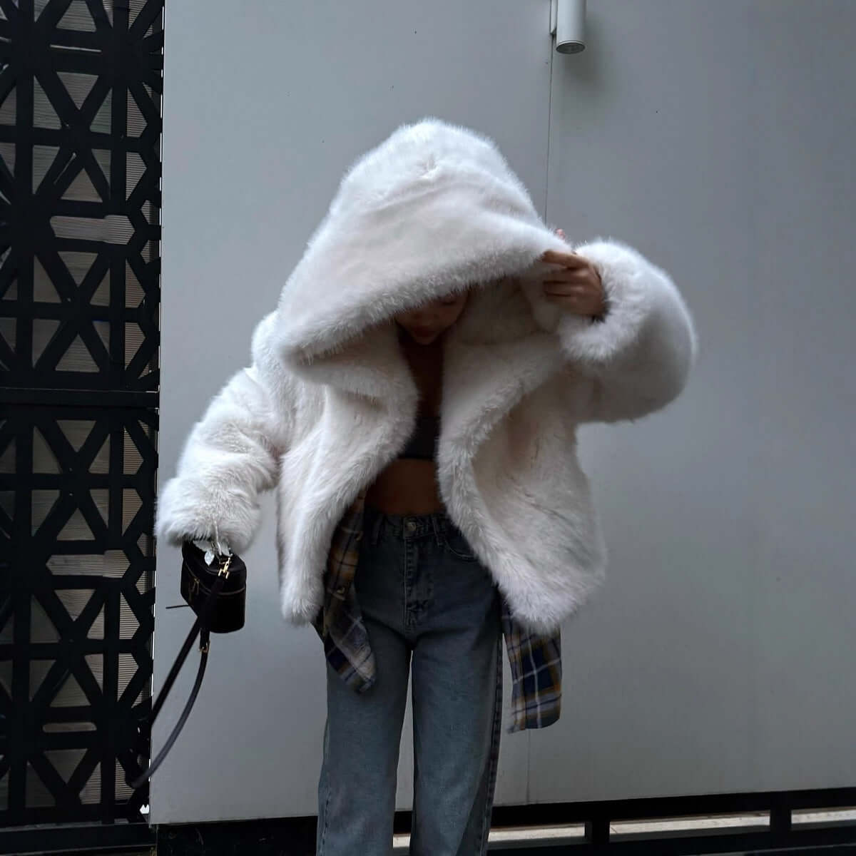 Hooded Faux Fur Coat | Women's Winter Outerwear | All you Need - All you Need