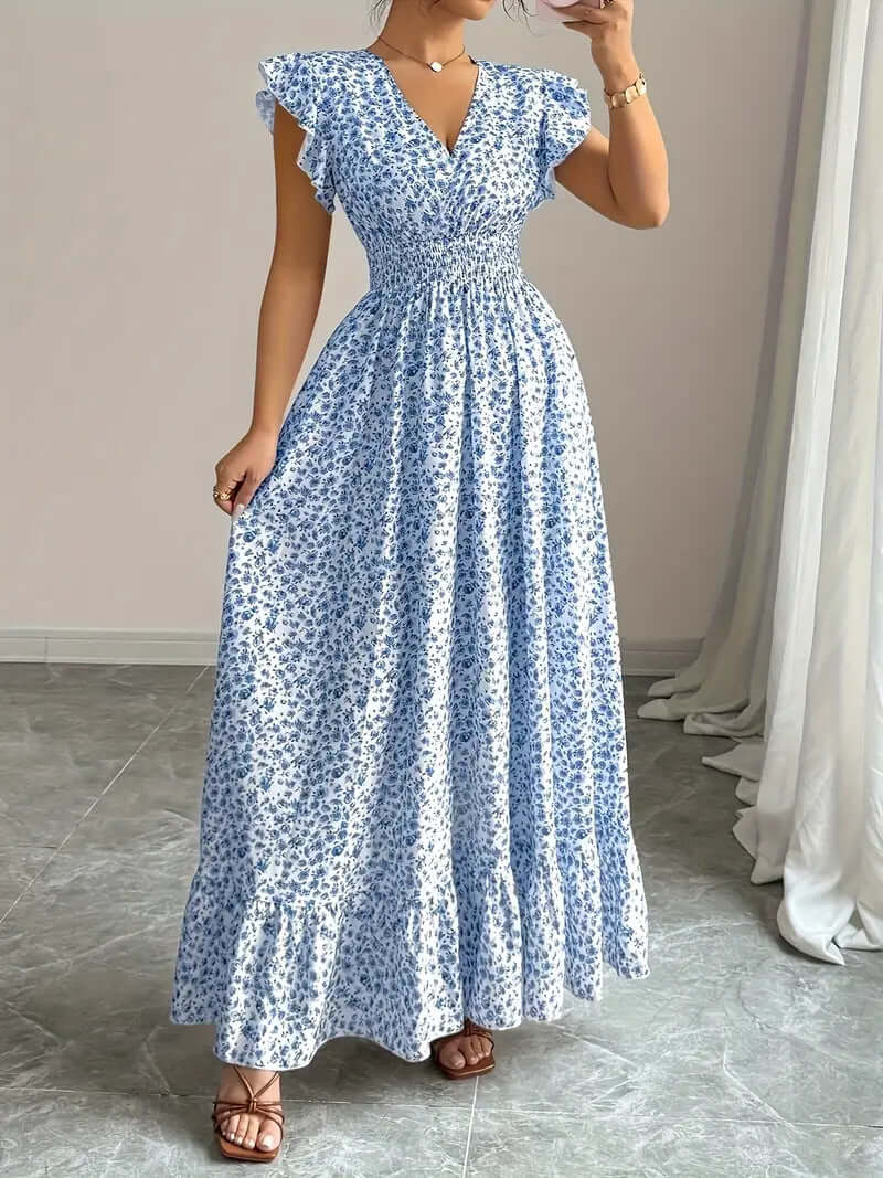Women's Floral Summer Dress | Ruffle Sleeve | All you Need - All you Need
