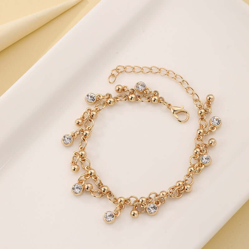 Minimalist Gold Tassel Bracelet – Electroplated Alloy Geometric Women's Bracelet - All you Need