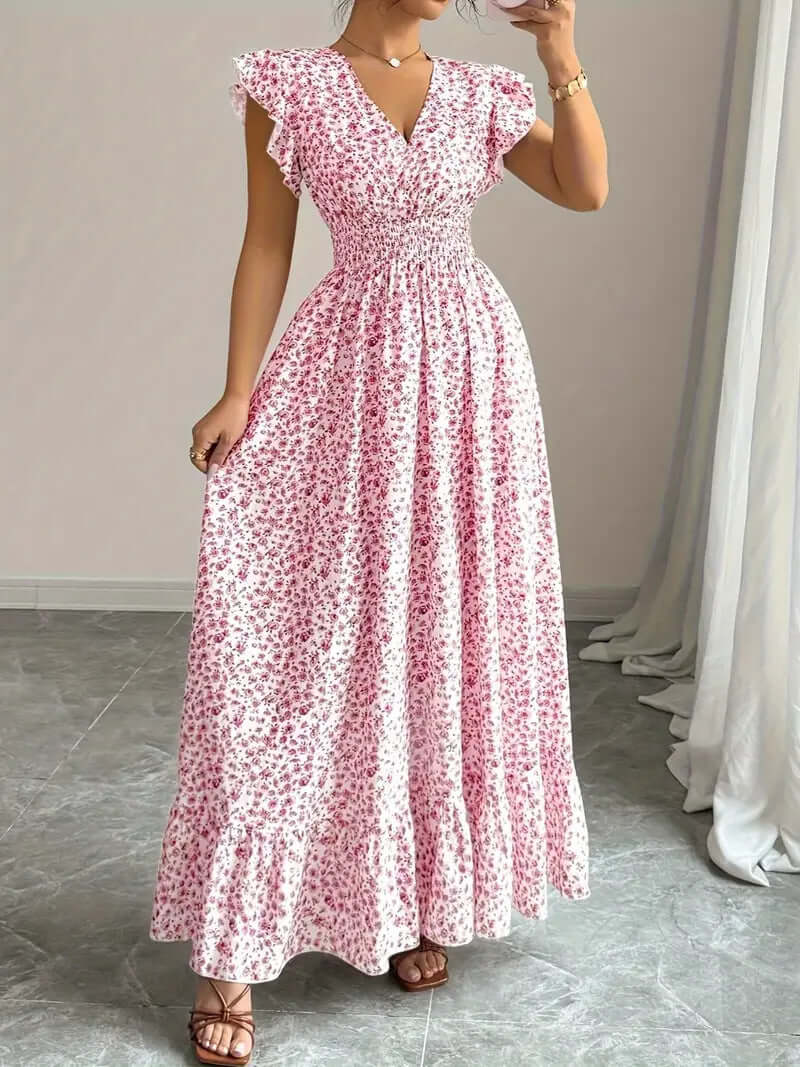Women's Floral Summer Dress | Ruffle Sleeve | All you Need - All you Need