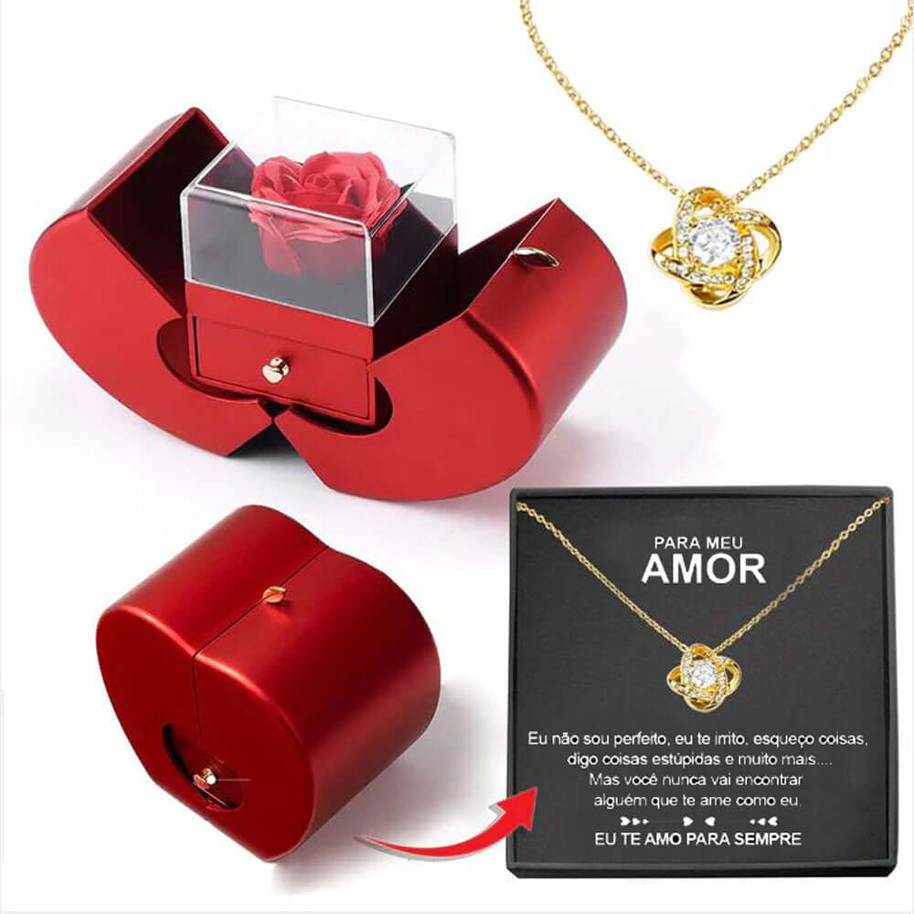 Handmade Rose Jewelry Box – Copper & Soap Flower Fruit-Shaped Gift Box - All you Need