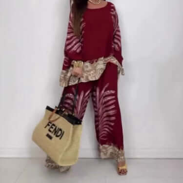 Floral-print Leisure Suit - All you Need