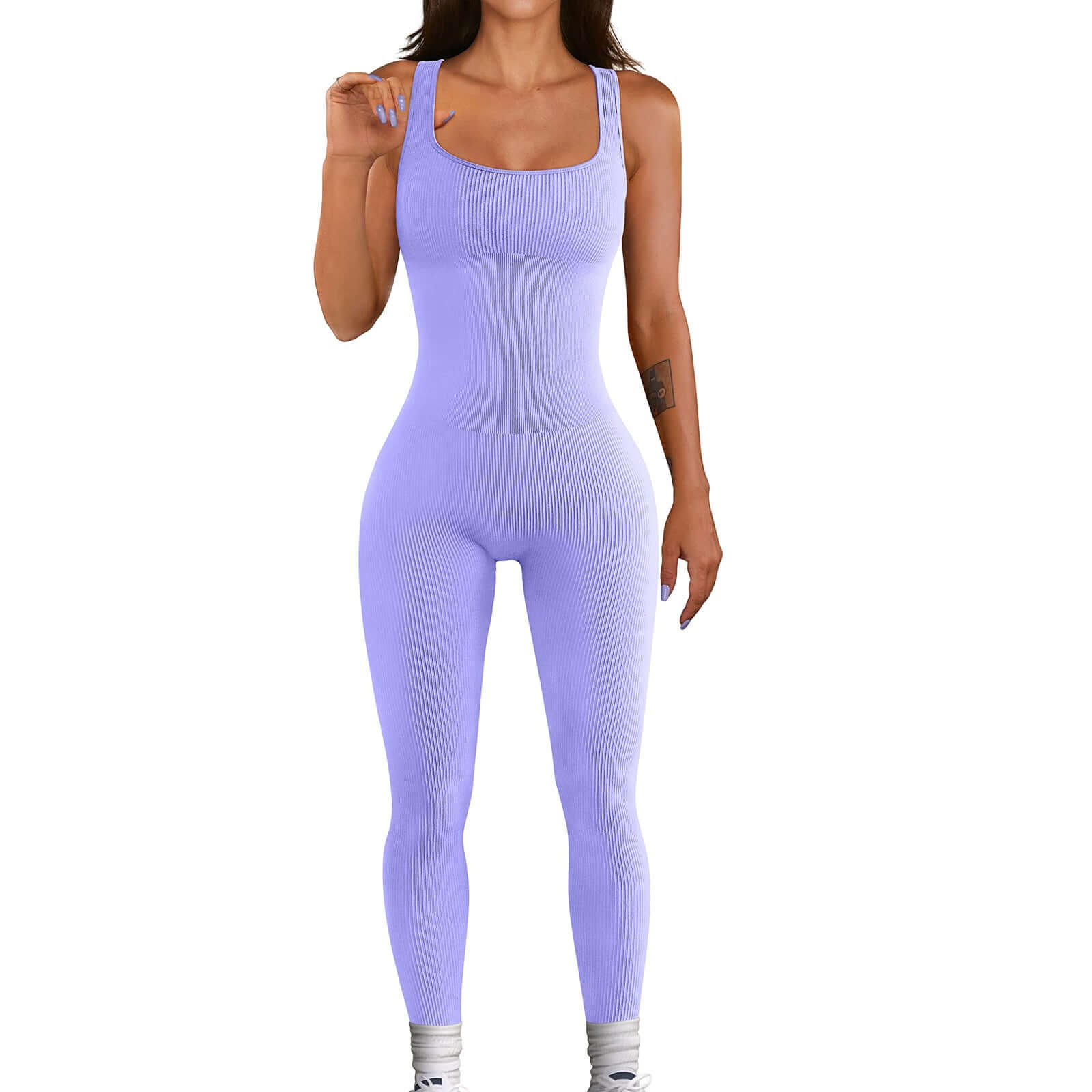 Fitted Women's Sleeveless Vest Bodysuit – Sleek & Seamless - All you Need