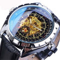 Fashionable Automatic Mechanical Watch – Black & White Dial, 16mm - All you Need
