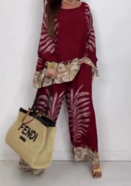 Floral-print Leisure Suit - All you Need