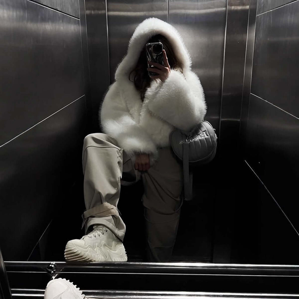 Hooded Faux Fur Coat | Women's Winter Outerwear | All you Need - All you Need