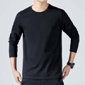 Men's Slim Fit Cotton Long Sleeve T-Shirt – Korean Style in 10 Colours - All you Need