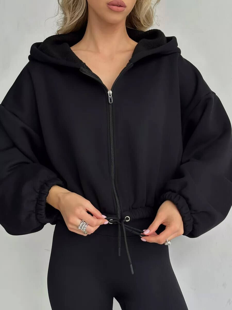 Cropped Fitted Hoodie | Women's Streetwear | All you Need - All you Need