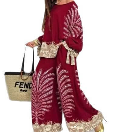 Floral-print Leisure Suit - All you Need