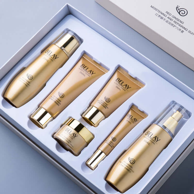 6-Piece Pomegranate Hyaluronic Acid Skincare Set - All you Need