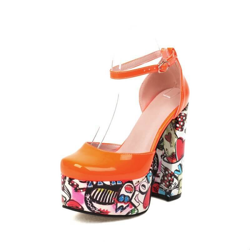 Ultra High Chunky Heel Shoes | 5 Colours | All you Need - All you Need