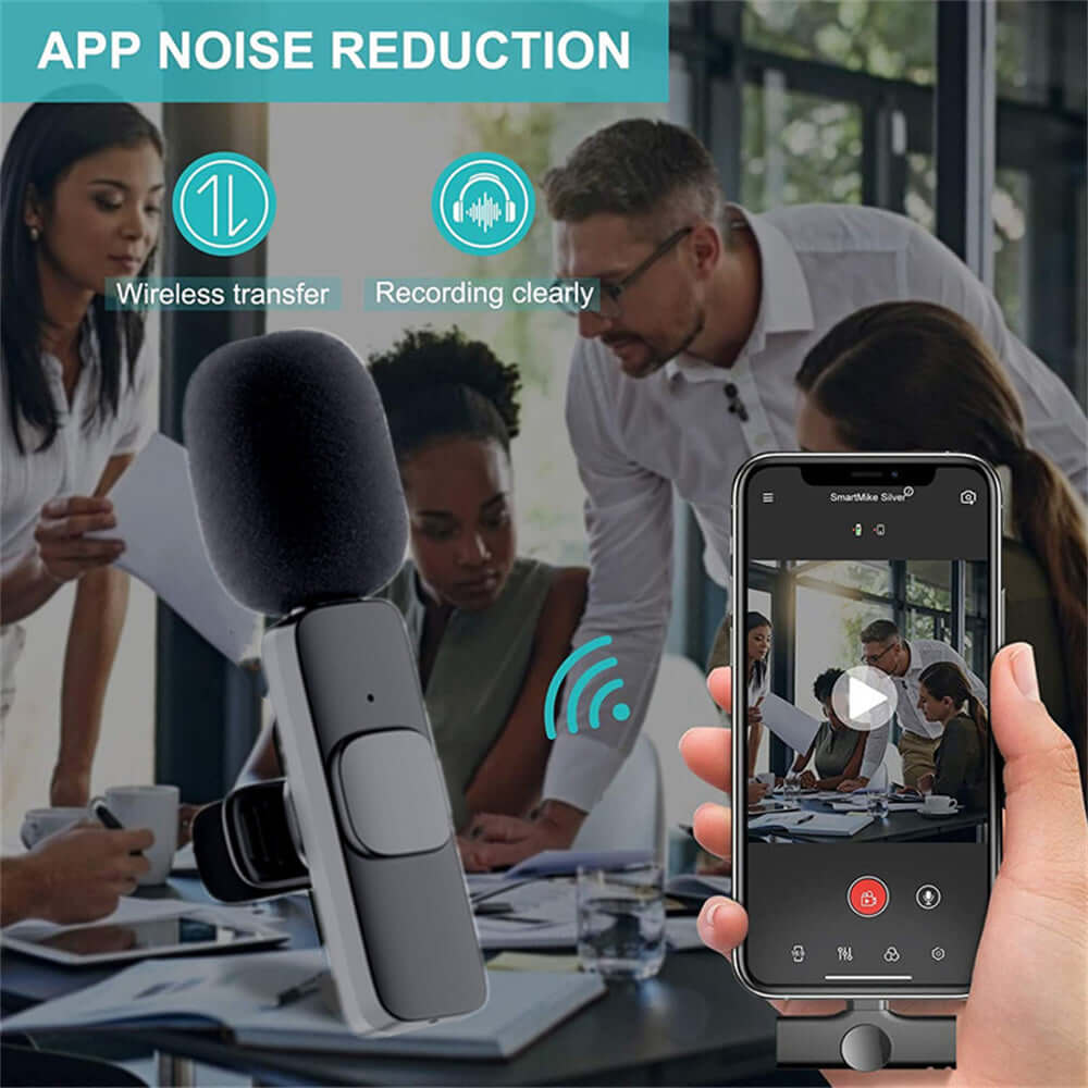 Wireless Clip-On Microphone with Noise Reduction | All you Need - All you Need