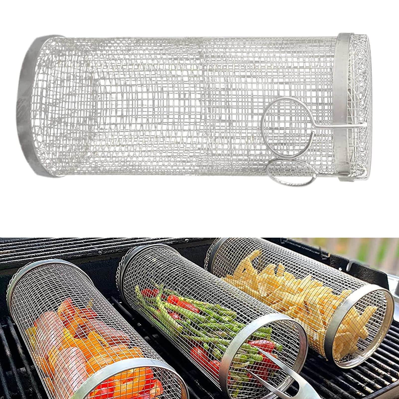 Stainless Steel Grill Basket | BBQ Rotisserie | All you Need - All you Need