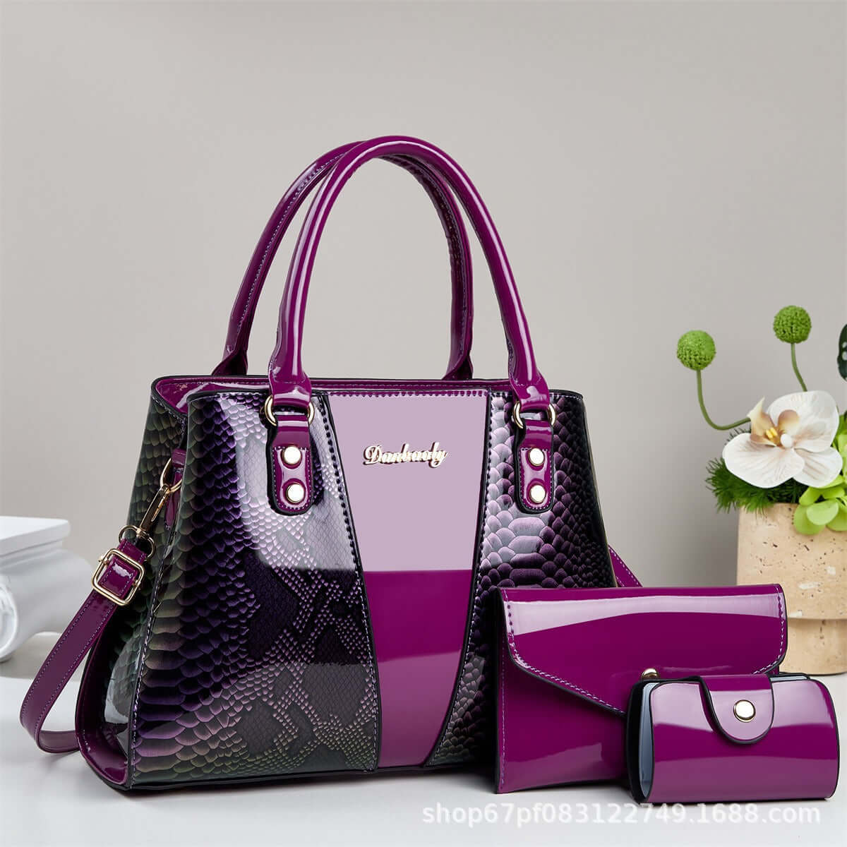 PU Leather Tote Handbag Set | 3-Piece | All you Need