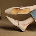 Women's Korean-Style Leather Wedge Sandals | All you Need - All you Need