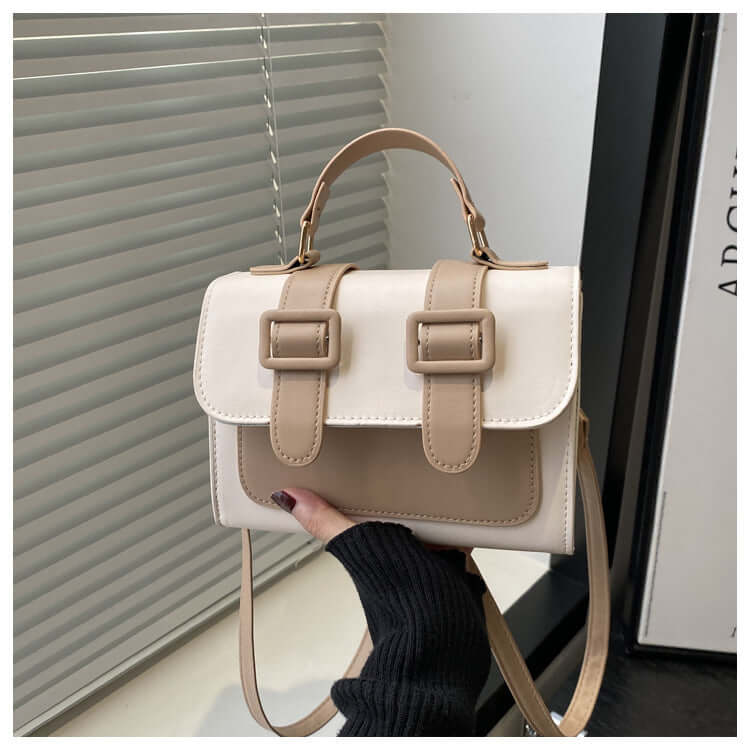 Streetwear Square Crossbody Bag – PU Leather with Phone Pocket in Black, Coffee & Khaki - All you Need