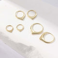 Geometric Circular Copper Earrings Set – 3 Pairs in Gold & Silver for Women & Men - All you Need