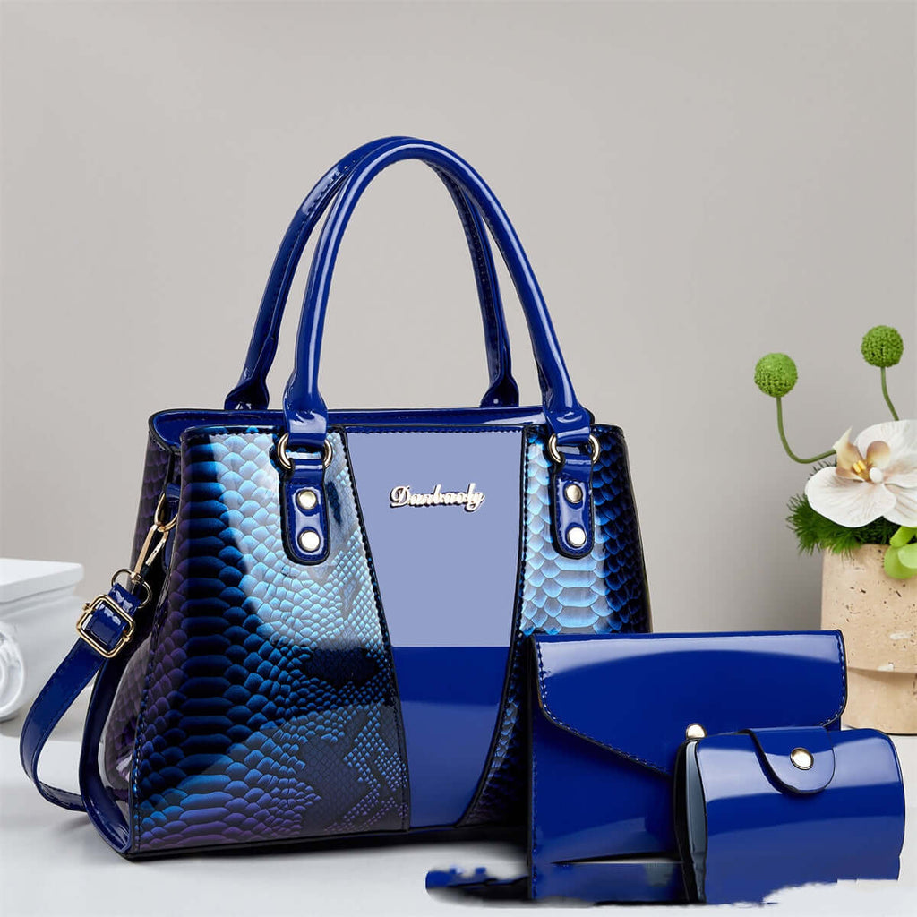PU Leather Tote Handbag Set | 3-Piece | All you Need - All you Need