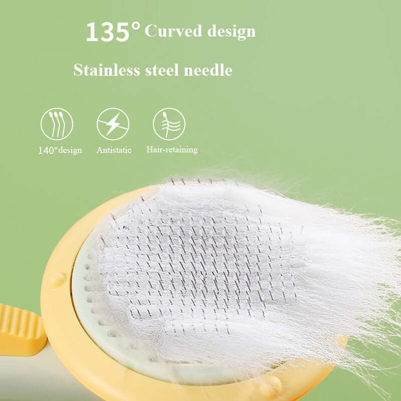 Pet Grooming Brush for Cats & Dogs – 232-Pin Anti-Static Deshedding Comb with Massage Needles - All you Need